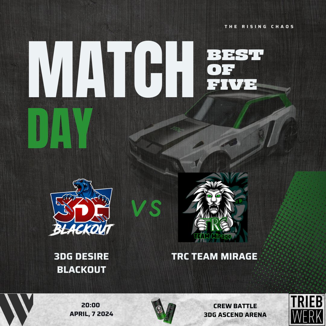 🎮 Spieltag

🕹️ Unser neu gegründetes Team Mirage wird am Sonntag ihr erstes Spiel in der Internen 3DG Ascend Arena absolvieren.  

📆 KICKOFF: 07.04.2024 - 20:00Uhr 

📽 LIVE auf Twitch: twitch.tv/dassechseck

🥁 Wir freuen uns auf ein spannendes Spiel und eure Unterstützung!