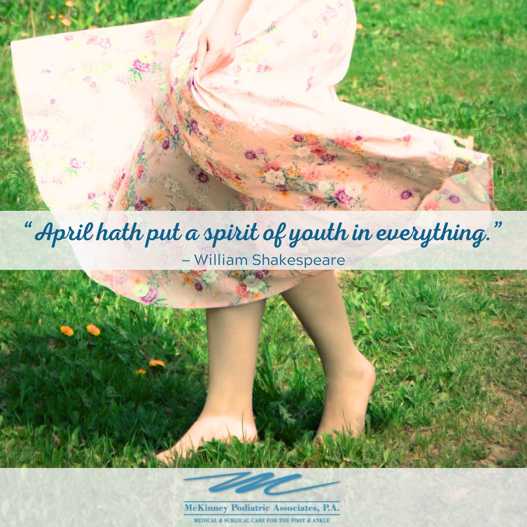 Enjoy your life to the fullest by feeling your best! Start relieving your foot and ankle pain with us today.
mpa-web.com
.
.
.
#painrelief #quote #youngatheart #joy #spring #painrelief #podiatrist #podiatry #bestpodiatrists #photo #McKinneyPodiatricAssociates