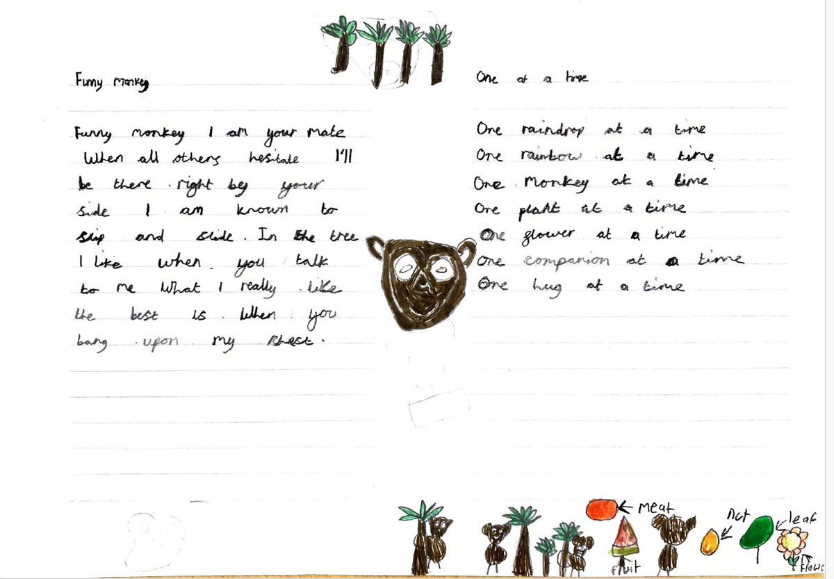 Birthday wishes on Dr Jane Goodall's 90th Birthday from a student at Thomas Buxton Primary School 🌱 Roots & Shoots UK #JaneAt90 #CelebrateJaneAt90 #RootsAndShootsUK