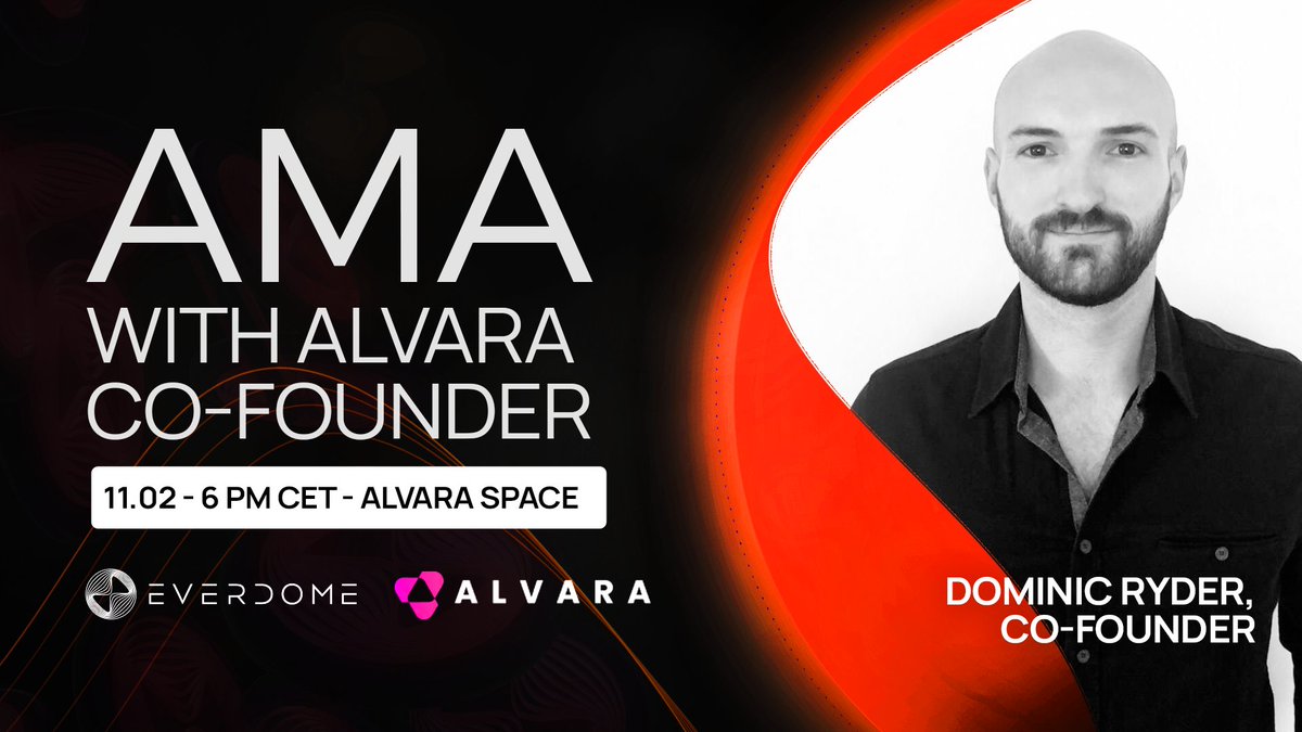 Announcing an exclusive AMA with @AlvaraProtocol - part of Everdomes’ Future of Finance week.📣 Interact with blockchain pioneers & explore decentralized finance.👩‍🚀 📅 Apr 11 - 6pm CET - Alvara’s Everdome space. More👉everdome.io/news/future-of… #ImagineTheMetaverseDifferently