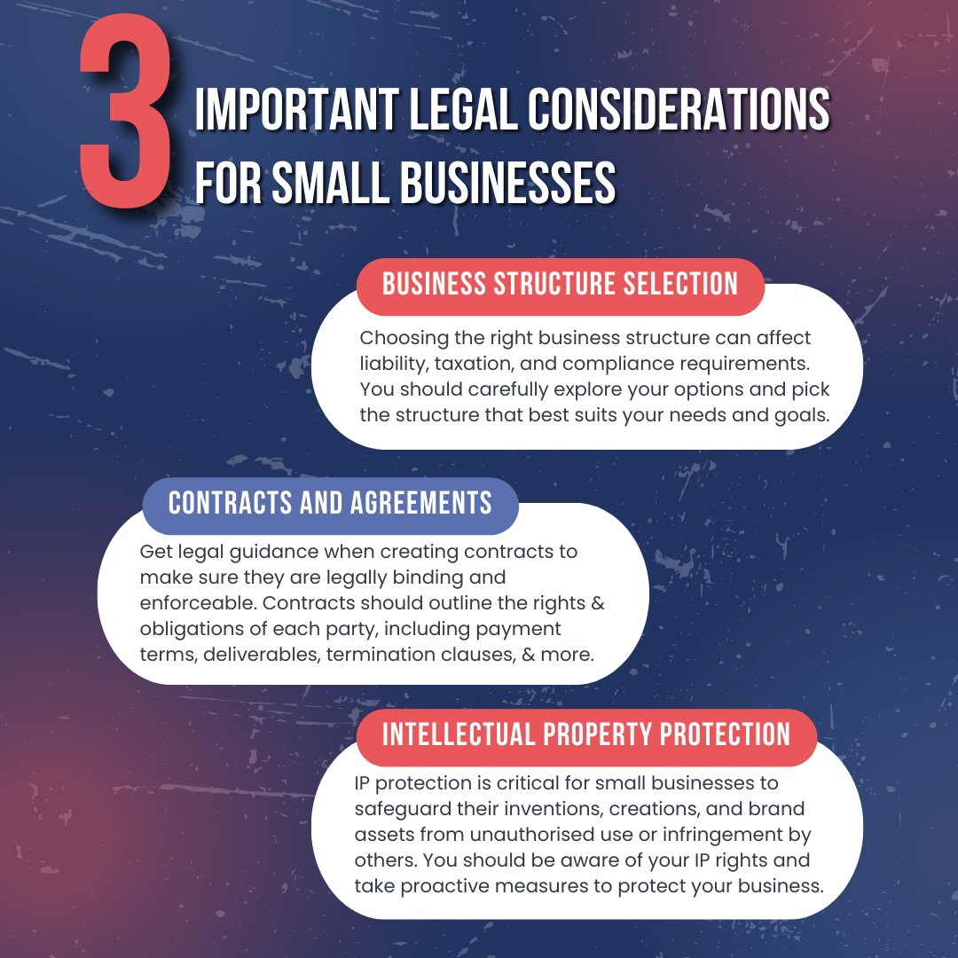 ❗𝐈𝐌𝐏𝐎𝐑𝐓𝐀𝐍𝐓 𝐋𝐄𝐆𝐀𝐋 𝐂𝐎𝐍𝐒𝐈𝐃𝐄𝐑𝐀𝐓𝐈𝐎𝐍𝐒❗ Check out the 3 points in our infographic! Is there anything you would add? Find out how to start your dream business at The Business Show LA! Get FREE tickets now: thebusinessshowus.com/?utm_source=TB… #TBSUS