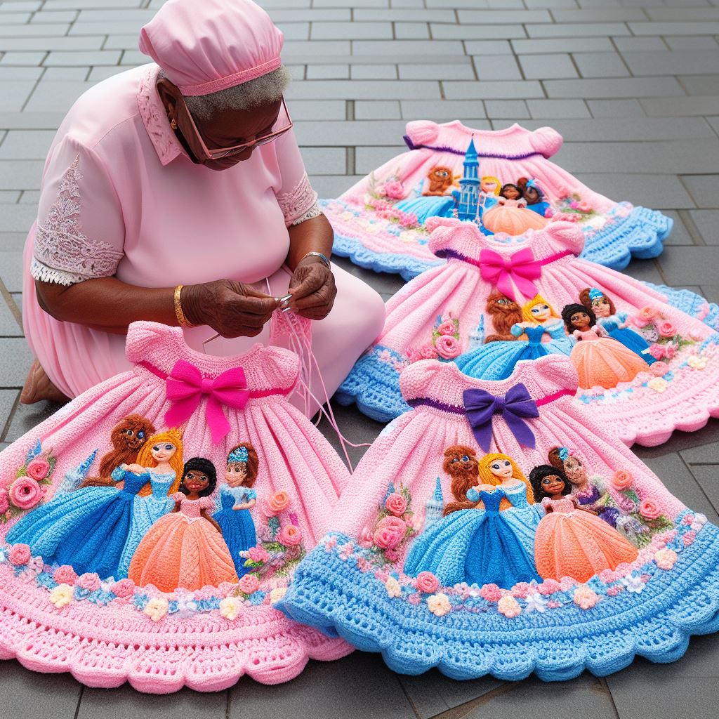 Rate this African grandmother's beautiful crochet work