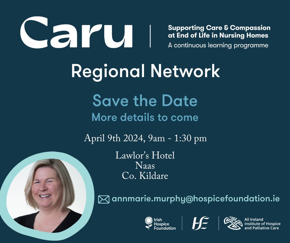 🚨REGISTER NOW - Regional Network NH staff from all counties are invited to attend networks in any CHO. caru.ie/caru-events/ @AIIHPC @HSELive @IrishHospice @sheenam20651118 @AnnMari97865770 @Happy_Alli @JanetTobinMart @KateSteele1792 @Mark_T_Murphy @themammyger @CoolShivvy