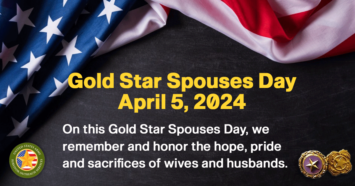 Today, on #GoldStarSpousesDay, we honor all those who have lost a husband or wife who died while serving our country. Their sacrifice is immeasurable & we are forever grateful for their courage and resilience. To all Gold Star spouses, we stand with you in solidarity & gratitude.