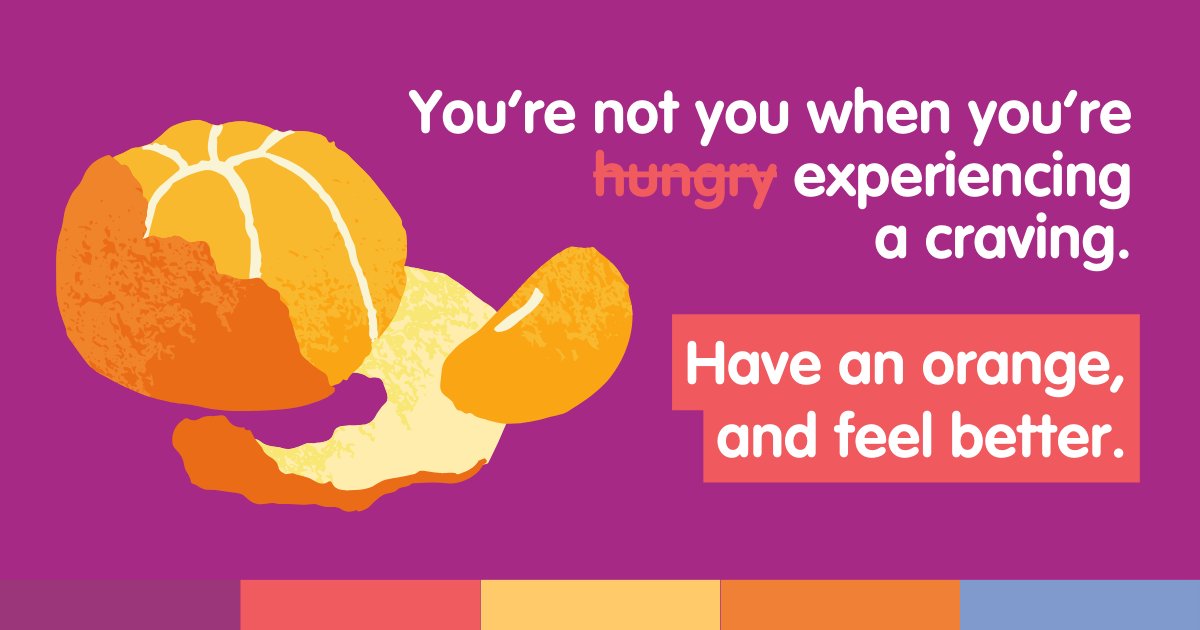 Beat the temptation through distractions, cravings last roughly 5 minutes which is the same amount of time it takes to peel and eat an orange. Even if this means 20 oranges a day... it's still healthier than smoking! Better? Better... 😅 #cravings #nicotine #stopsmokingsupport