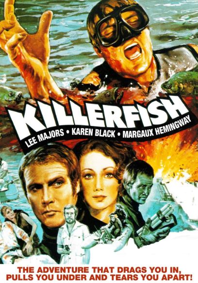 FilmsQuirky's tweet photo. #KillerFish (1979) 🐟
Jewel thieves attempt to recover treasure from piranha infested waters. Mistrust and betrayals happen amongst the gang in the quest for gold.
#CreatureFeature #FilmsWithBite
#FilmX 📽️ 🎬 https://t.co/PtaIse28uz