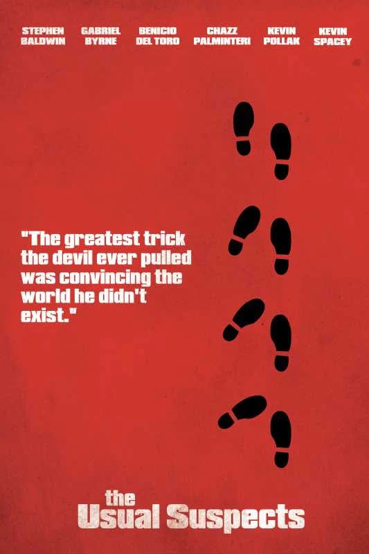 OHillMovienight's tweet image. THis #QuentinTarantino gained a lot of #Reputationpoints and #FanLove from #TheUsualSuspects as the #MoviePosterSet shows [1] #FollowtheTrail [2] #Suspects #ALternatePoster [3] #DistinctiveFanArt [4] In the #GoldenShadows #TOpoftheList #FooledYou #FanArt