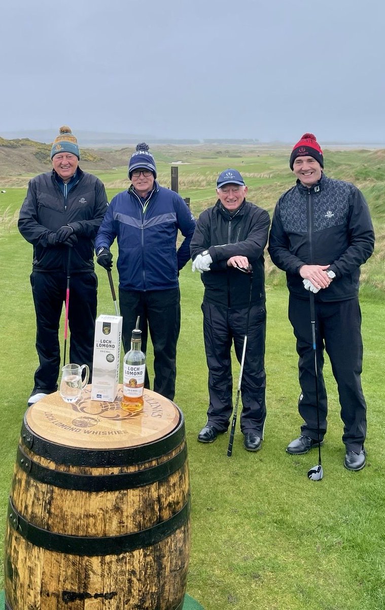 And we’re off! Match No 1 and Malcolm Campbell (2nd from right) opened the course with a fine drive. We hope you can join us soon. Best wishes from everyone on #TeamDumbarnie ⁦@LochLomondMalts⁩ ⁦@davidscottPGA⁩ ⁦@GT511⁩