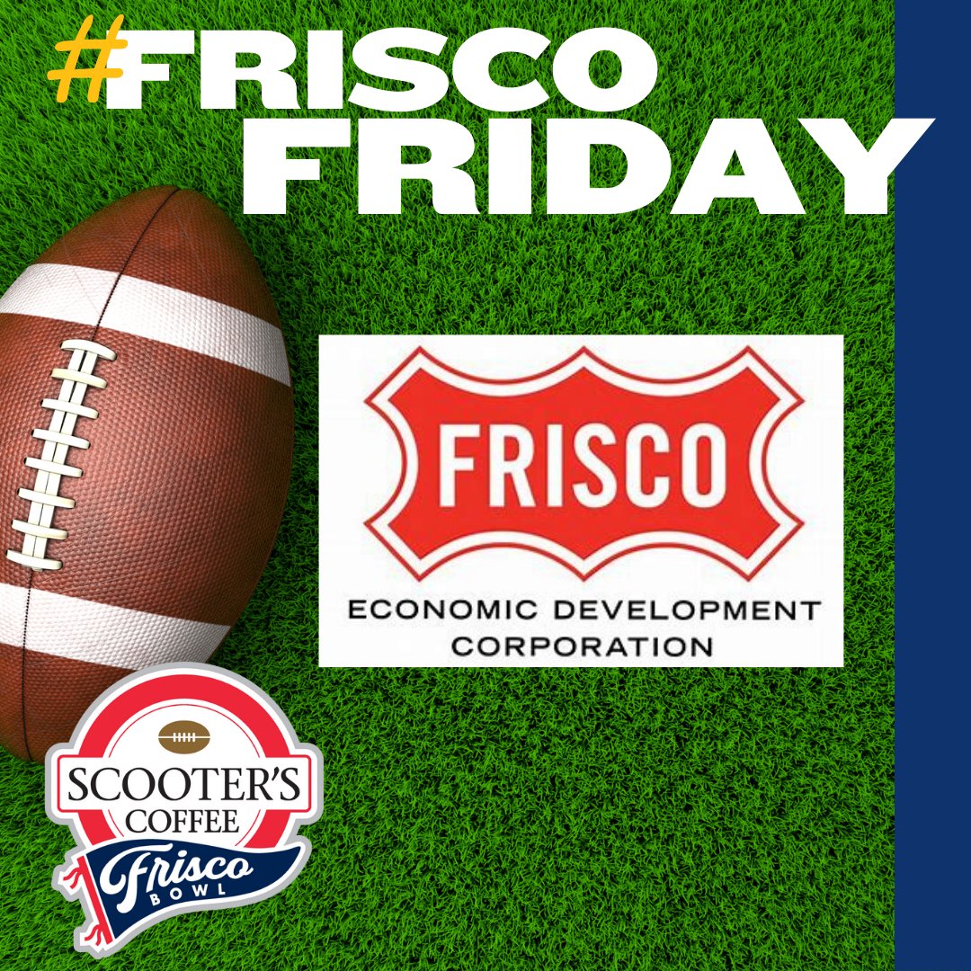 Happy #FriscoFriday!  The Frisco Economic Development Corporation’s mission is the creation of jobs, increasing economic opportunities, and improving quality of life for all Frisco residents and their families.

 #Friscotxedc #Friscotx #scooterscoffeefriscobowl