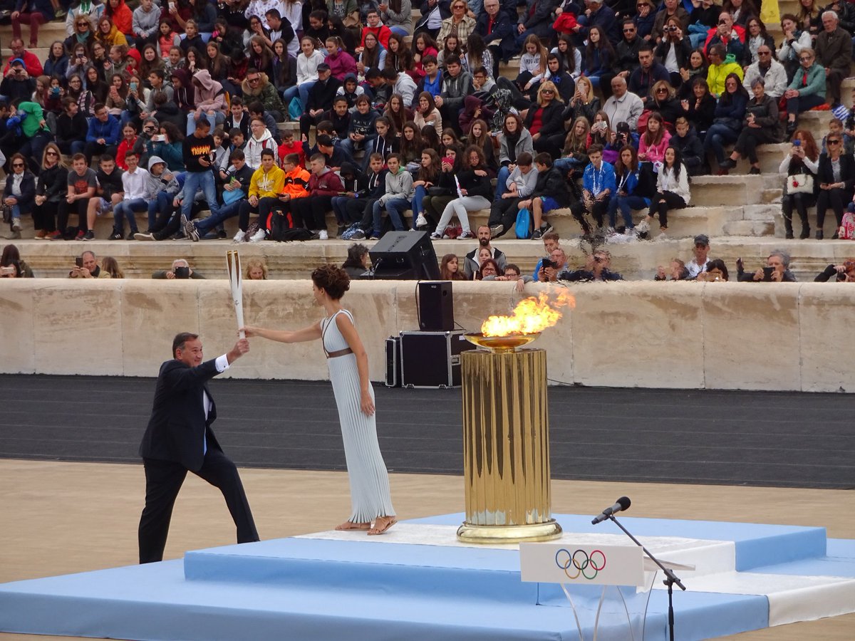 'White Rose of Athens' set to grace @Paris2024 Handover in Athens. @HellenicOlympic President @@SpyrosCapralos (left) has revealed that legendary singer Nana Mouskouri has been invited to perform.