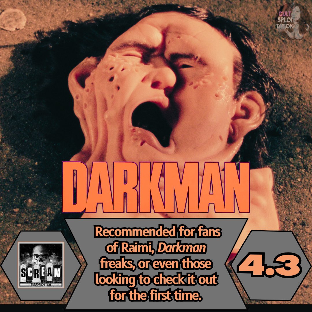 Read our review of @Scream_Factory's new DARKMAN 4K UHD release at the link! #bluray #4kuhd #cultfilms cultsploitation.com/darkman-4k-uhd…