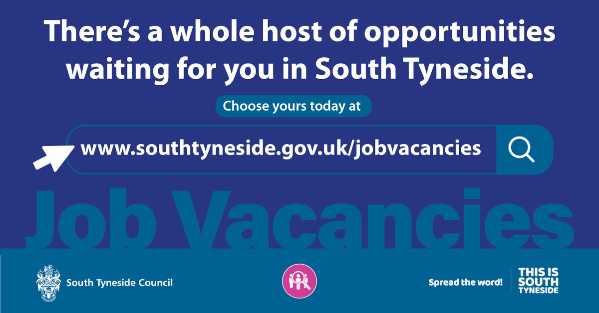 New vacancies have been added to our website. Check them out here: southtyneside.gov.uk/article/1013/V…