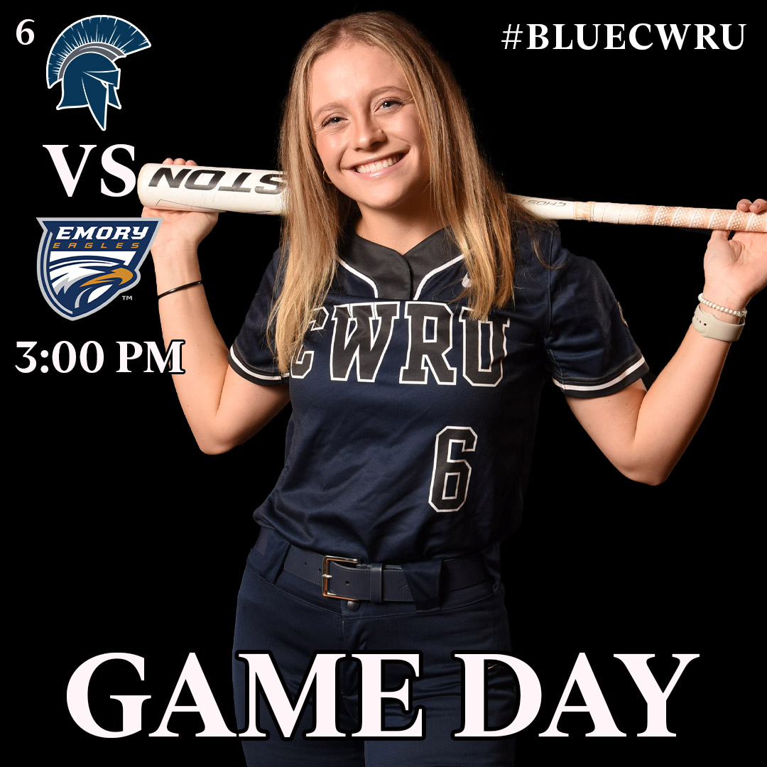 No. 6 CWRU Softball (19-2, 4-0 UAA) vs. Emory (16-8, 2-2 UAA)
📌Cleveland, Ohio | Mather Park

🕒3:00 PM
📊tinyurl.com/46xpsc69
🎥tinyurl.com/yuv2jbaw
📖tinyurl.com/2s4cvshe

#CWRU #BlueCWRU #d3sb