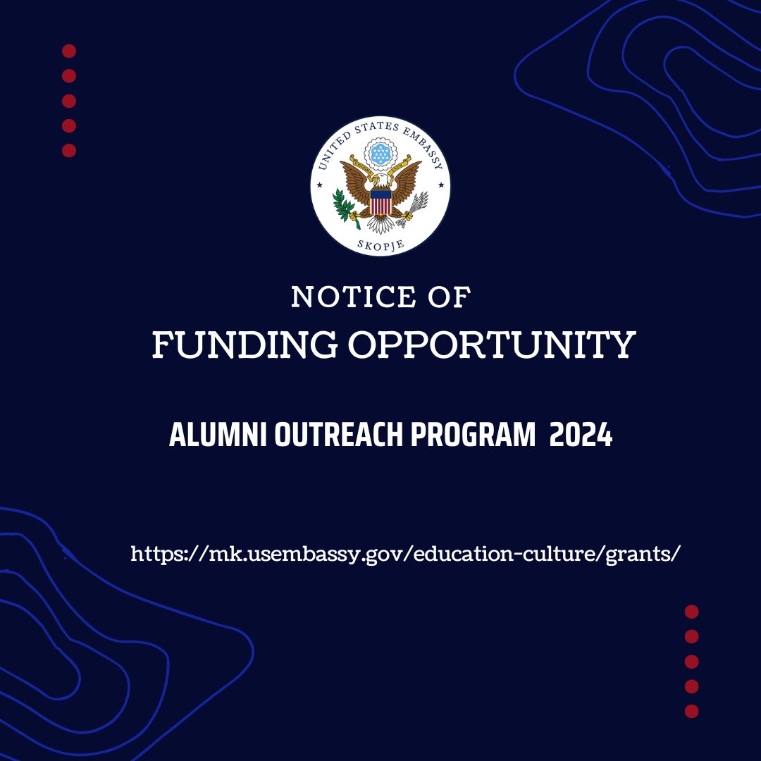 The U.S. Embassy announces an open competition for past participants (“alumni”) of U.S. government-funded and U.S. government-sponsored exchange programs to submit applications to the Alumni Outreach Program FY 2024. We seek proposals from teams of at least two alumni that meet…