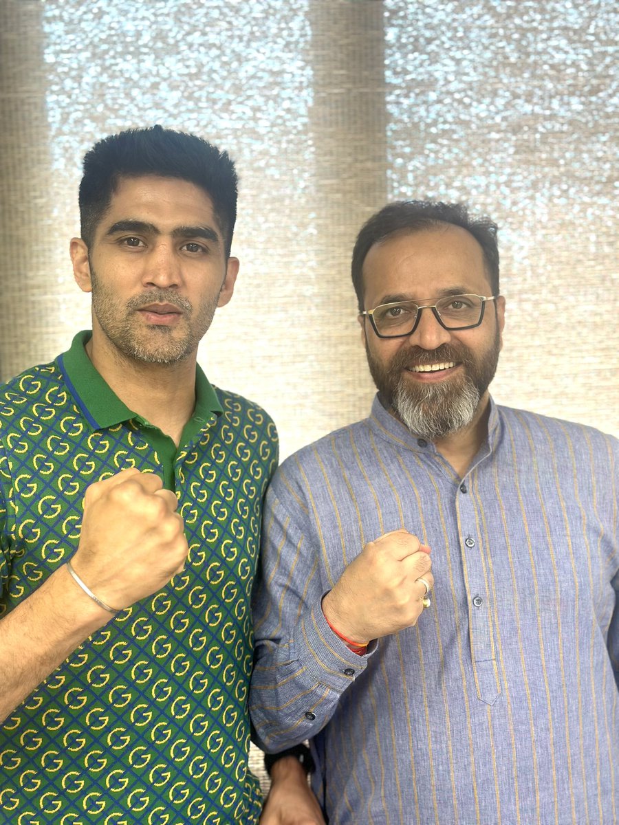 joharashwin's tweet photo. Dear @boxervijender 
Welcome to the largest political party in the World @BJP4India 
I am happy that you expressed that you feel like you are in family.
Stay blessed https://t.co/GJzCwOqKDB