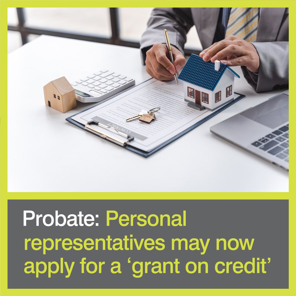 🏠 Probate: Personal representatives may now apply for a ‘grant on credit’ if they’re unable to release funds from the estate. For any queries about this or help more generally about probate or estate administration, please get in touch.