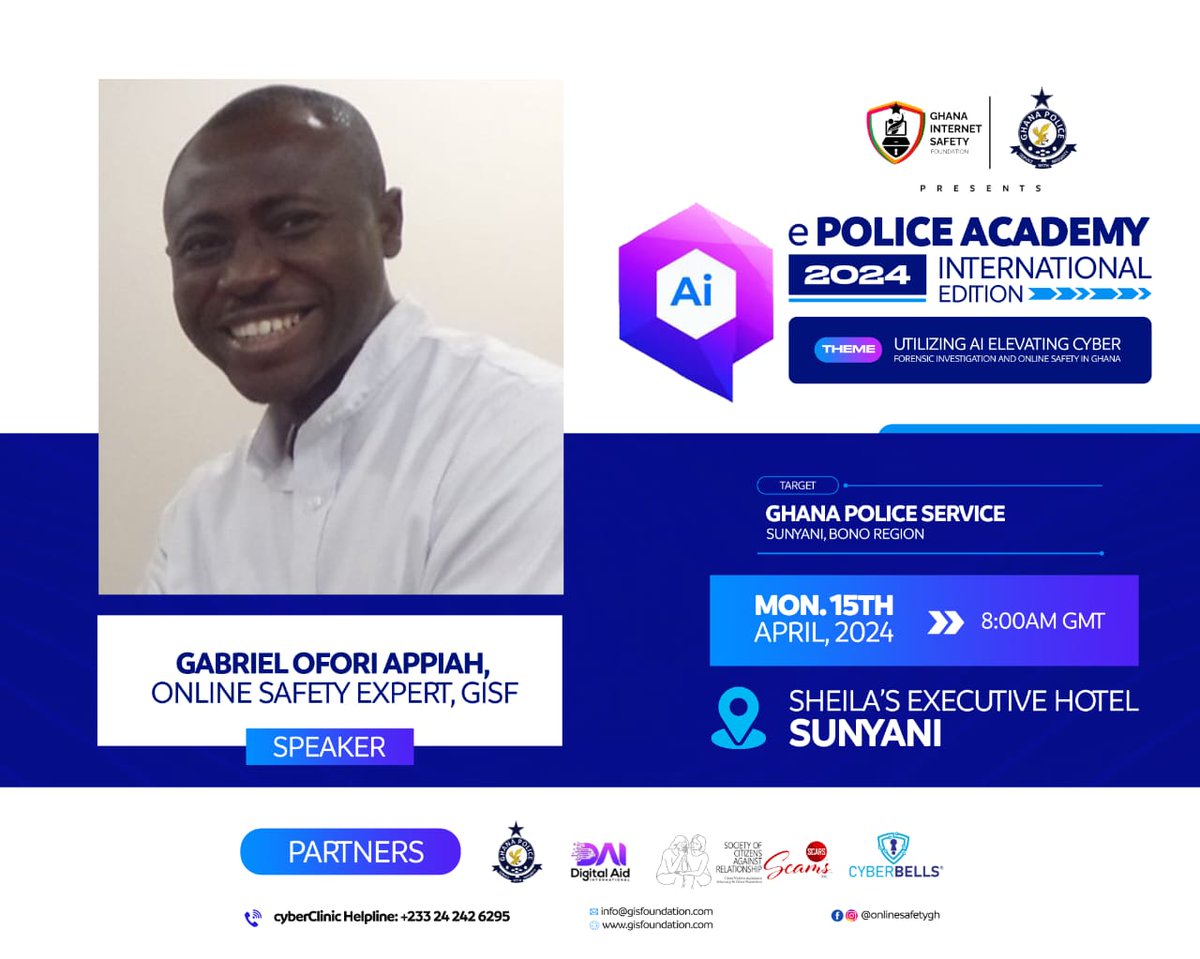 Empower yourself to outsmart cybercriminals at the ePOLICE ACADEMY 2024 INTERNATIONAL EDITION. #Cybercrime
#ePoliceAcademy2024