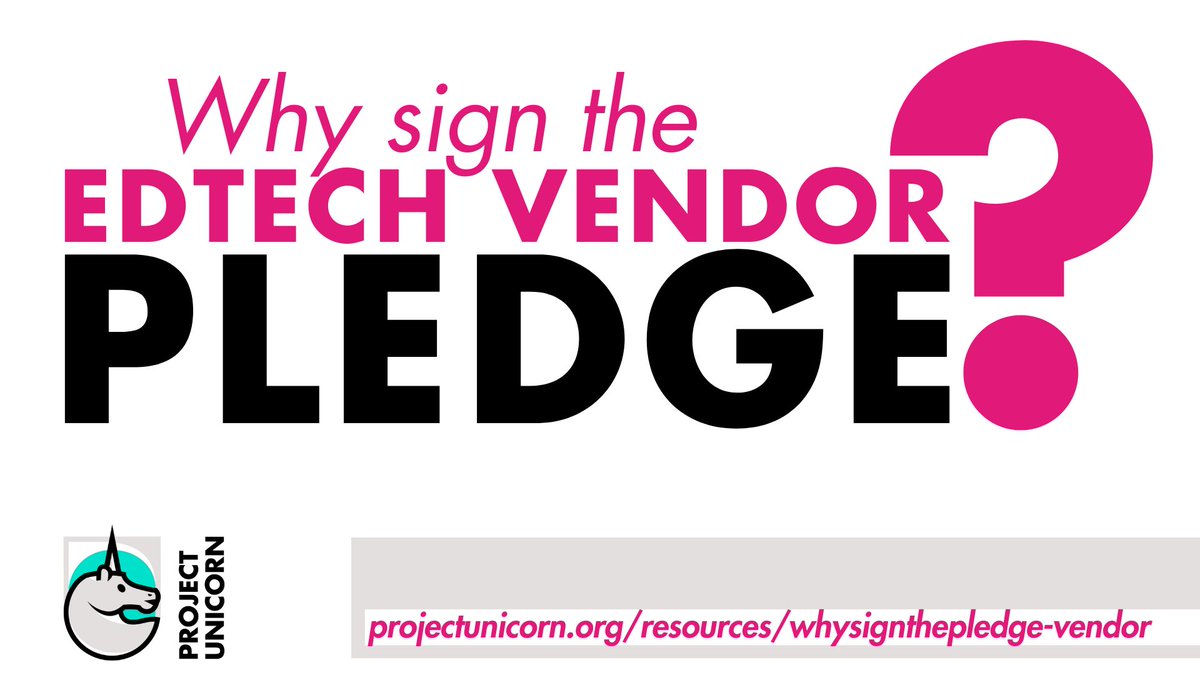 Ensure the security and interoperability of education data! Sign the @projunicorn EdTech Vendor Pledge and receive technical assistance, access to exclusive events, and support to achieve Interoperability Rubric Level 4! projectunicorn.org/resources/whys…