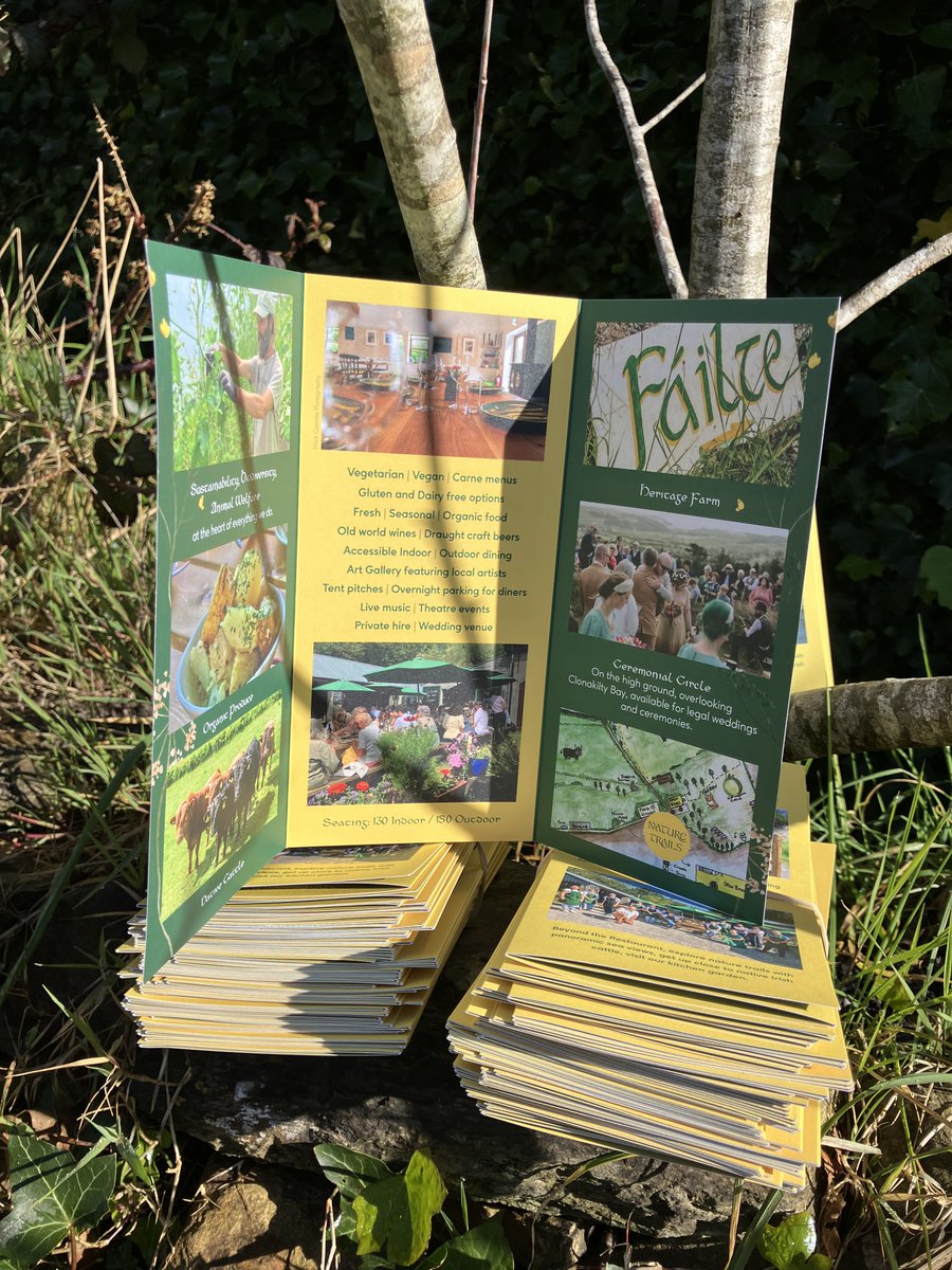 New Leaflets have arrived! We're out delivering these to accommodation providers around #Clonakilty. Anyone not on our list who would like to be get in touch. We're often asked for 'where to stay' suggestions.
#thingstodoinclonakilty #westcorkfarm
#fairdaysfleadh #fairplaysdrama