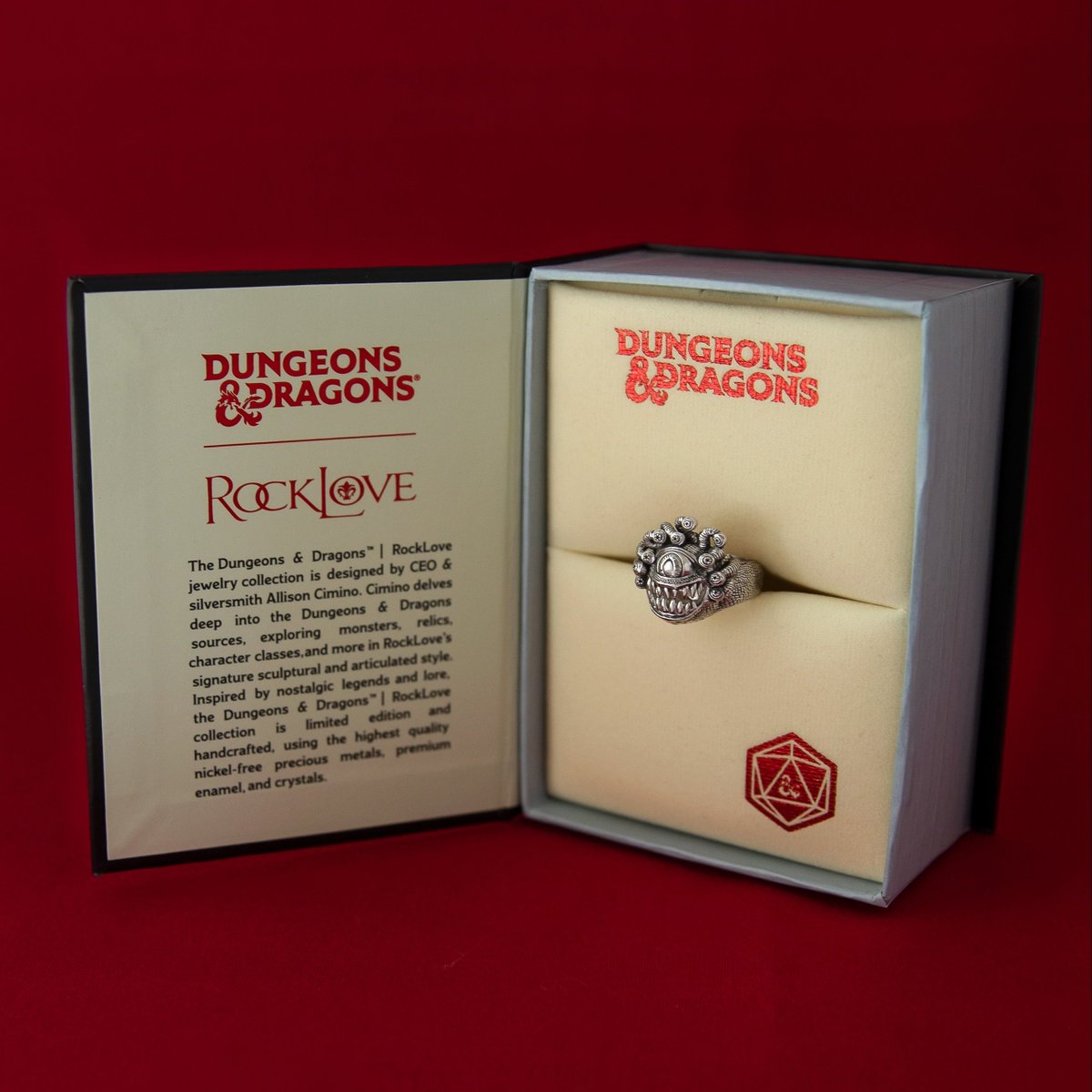 RockLoveJewelry's tweet photo. Creatures from the Underdark, #Beholders are among the greatest threats to the world! 👁️✨ Handcrafted in sterling silver and antiqued to accentuate detail, the Beholder Ring & Necklace are intricately sculpted in frightening glory 😈❤️
Shop: https://t.co/cnQ9uJ8kPq https://t.co/VdyhQicaDb