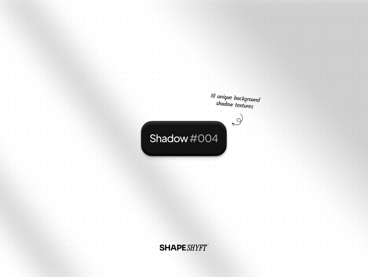 ☀️ 10 unique background shadow textures.

Had a few people asking about these textures from my last post so decided to create a completely free, use how you like pack. High quality PNG format.

How can you use them:
→ Create head-turning presentations
→ As website backgrounds