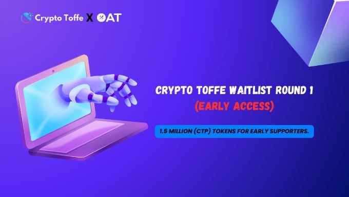 🚀 Airdrop: Crypto Toffe Waitlist Round 1 (Early Access) 💰 Value: 1.5 Million (CTP) tokens Prize pool 🏆 Winners: 10k (randomly select ) 👥 Per Referral: Additional points 📅 End Date: 6th May, 2024 🏦 Distribution Date: 10th June, 2024 Talk with the Airdrop page…