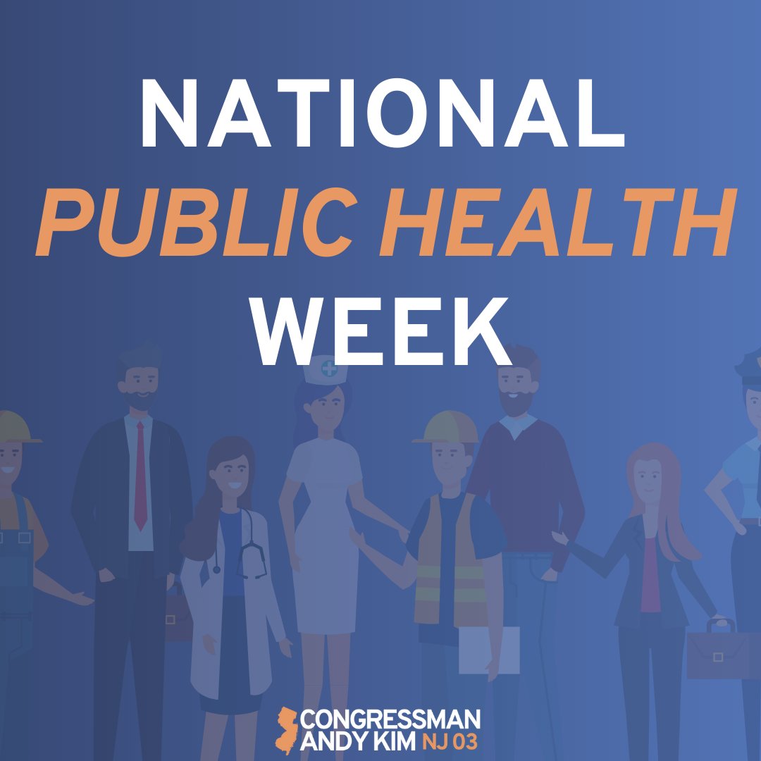 It’s National Public Health Week! As we work to look after the health and well-being of people across New Jersey, this week we celebrate all the public health professionals who are on the frontlines looking after our communities. Thank you for all you do!