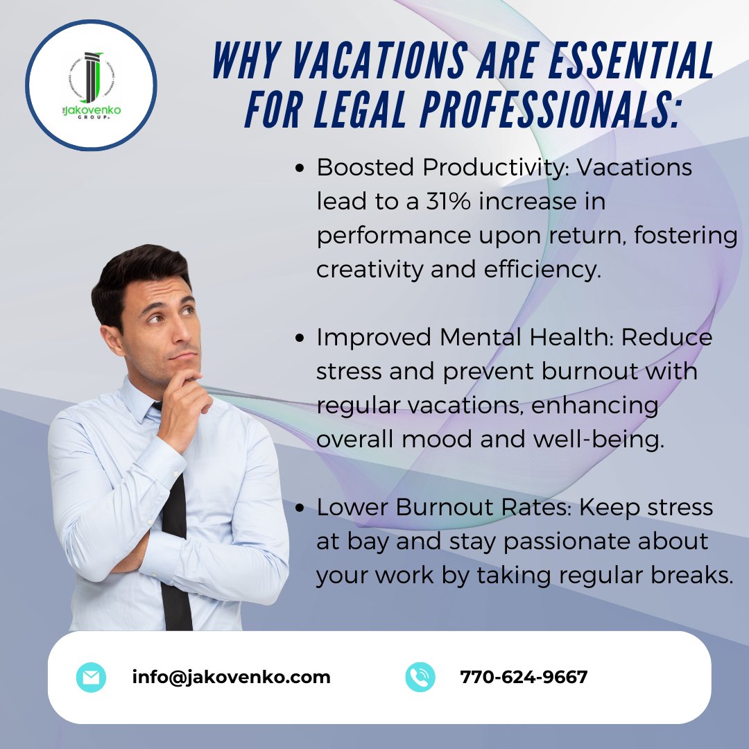 Escape. Explore. Embrace. Why Vacations Are Essential, Not Optional. 🌴✈️ #TakeTheBreak#LegalServices#LegalAdvice#CorporateLaw#BusinessLaw#Litigatio
#Lawyers#LegalConsulting#RegulatoryCompliance#IntellectualProperty#EmploymentLaw