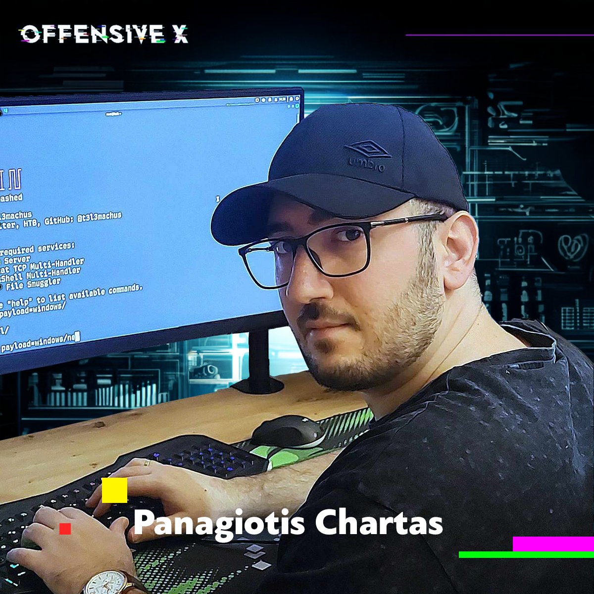 🌟 Speak Announcement: Welcome Panagiotis Chartas to Our Speaker Lineup!

We are thrilled to announce that Panagiotis Chartas (aka t3l3machus), a distinguished Senior Penetration Tester &amp; Cybersecurity Researcher at KMD, will be joining us as a speaker at our upcoming event!