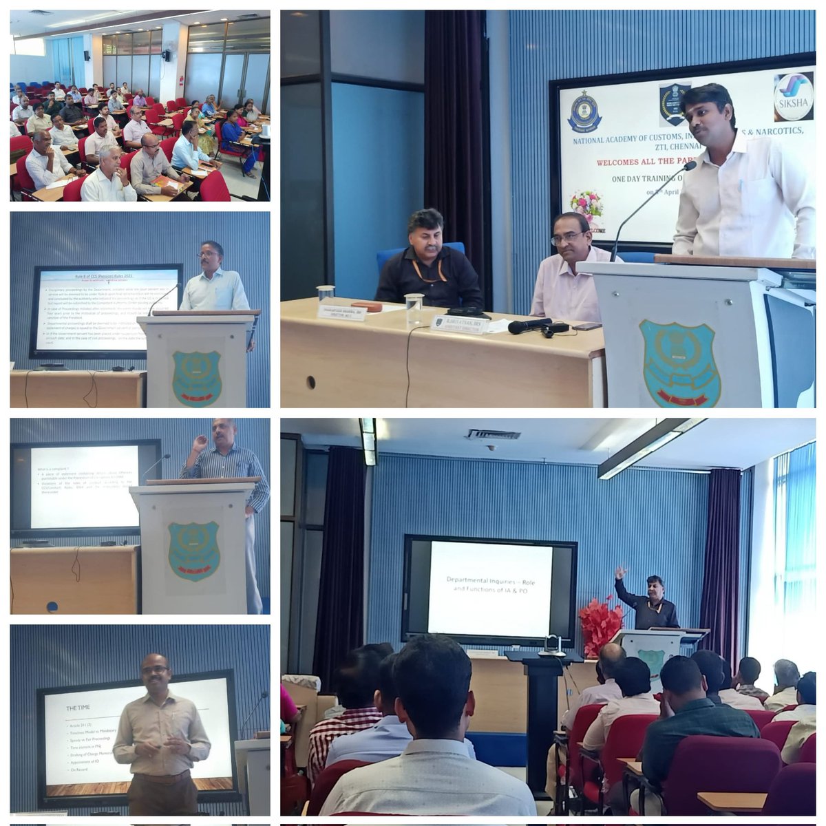 NACIN, Chennai in coordination with DGoV, South Unit, Chennai  conducted a one day Seminar on Vigilance Matters on 05-04-2024. Shri. Dharamveer Sharma, Director, Ad-V CBIC handled the inaugural session.  The other sessions were handled by Officers of DGoV, South Zone, Chennai.
