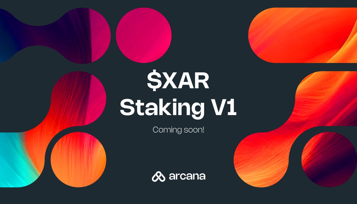 Hold onto your hats, $XAR hodlers! 🎩 🌟$XAR Staking V1 is just around the corner! You will soon be able to stake your tokens and earn staking rewards. Stay tuned for more updates coming🔜