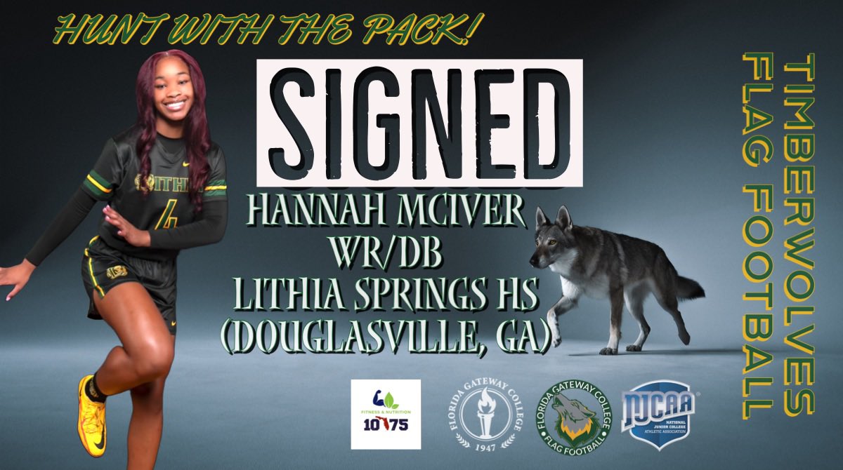 A little FGC action for your timeline this Friday morning! We have a big time player coming to Lake City from the Atlanta area…welcome to The Pack, Hannah!! @Hhannah1k FGC Flag Football sponsored by 1075 Fitness and Nutrition