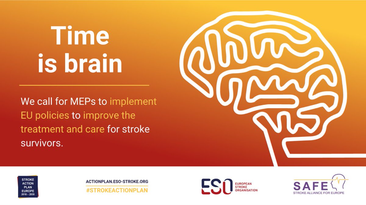 Less than 10% of stroke patients reach hospital within 60 mins of 1st symptoms Delay = chance of long-term disability We call on @Europarl_EN MEP candidates to urgently improve access to stroke treatment & care @ESOstroke 👉🏼 bit.ly/3wQjoZl #EUelections #StrokeActionPlan