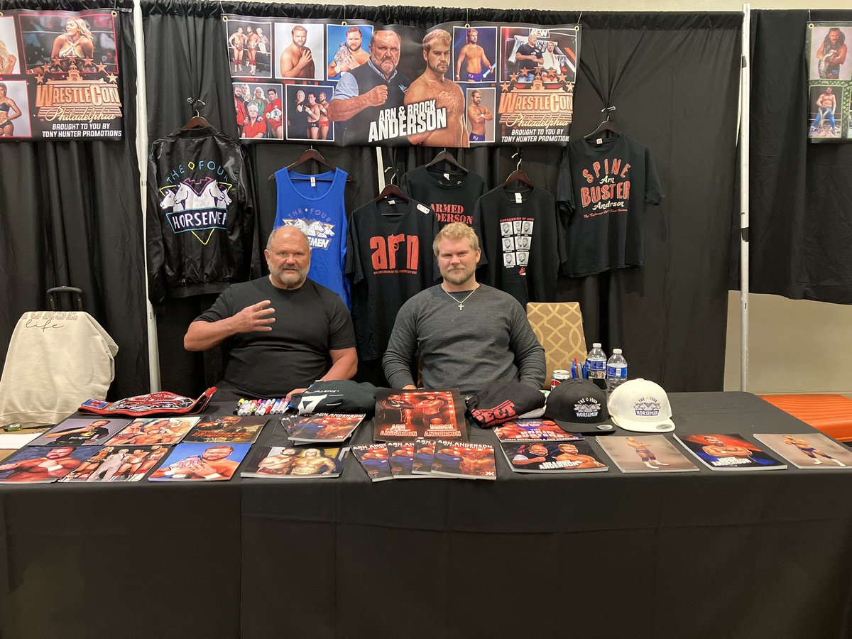 The big day has arrived and @BrockAndersonnn and I are here at @wrestlecon! Philly has always been Horsemen Country and we’re looking forward to catching up with fans. #WrestleCon