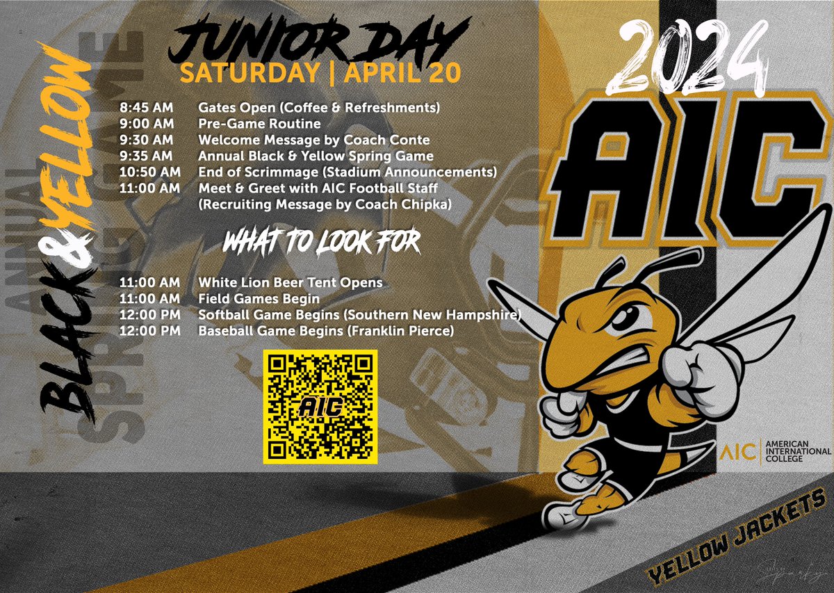 Come be a part of something great! Join the #SWARM #OneHiveOneFamily #JoinTheHive #AICFootball #classof25