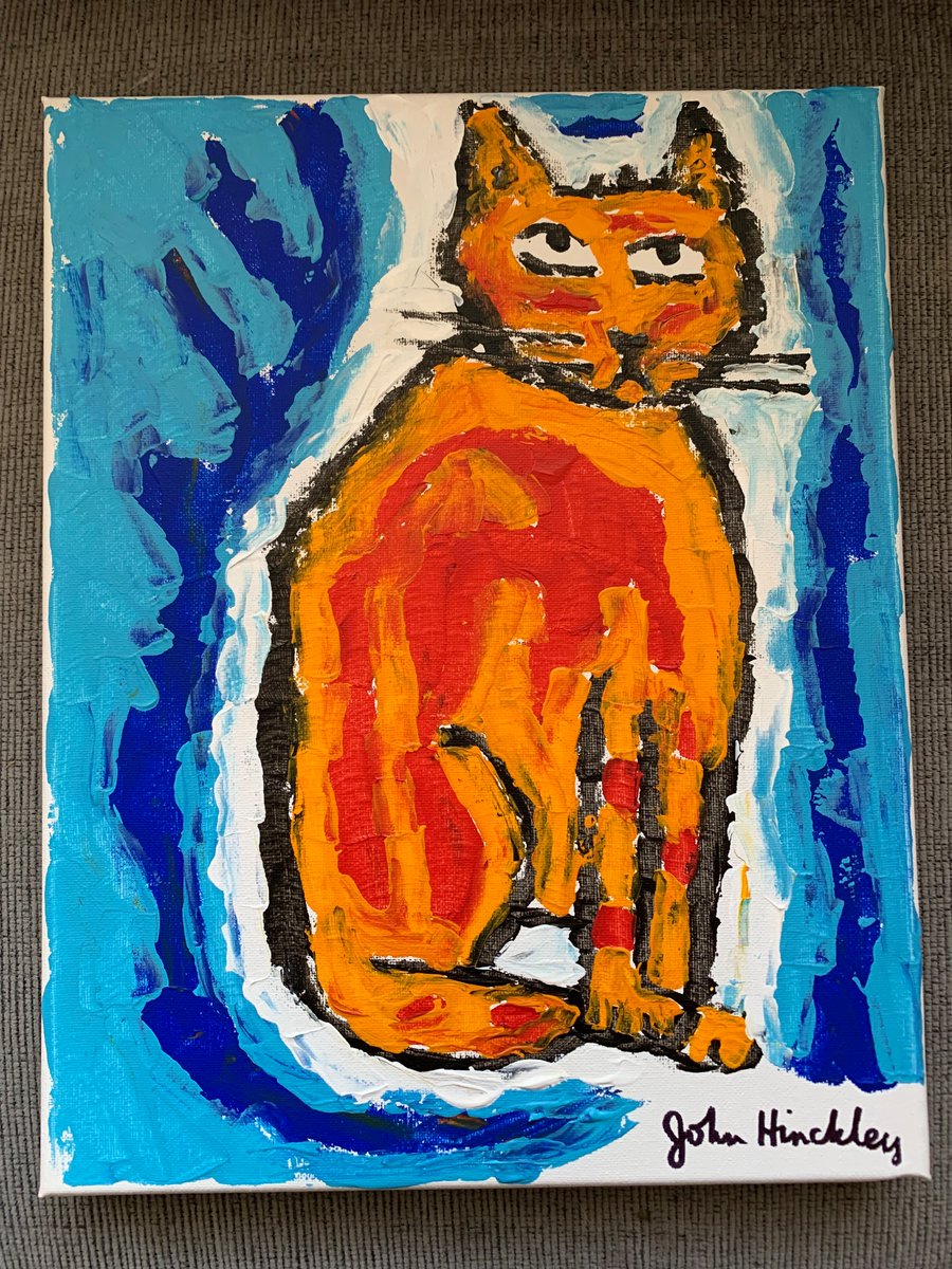 My original CAT painting just listed on Ebay. Use link. Only ship to the U.S. Ebay.com/usr/kingsmgoods