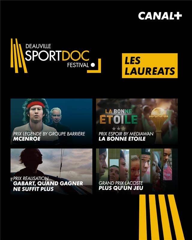 ✨Le Groupe CANAL+ remporte 4 prix lors du premier Deauville Sport Doc Festival ⤵️