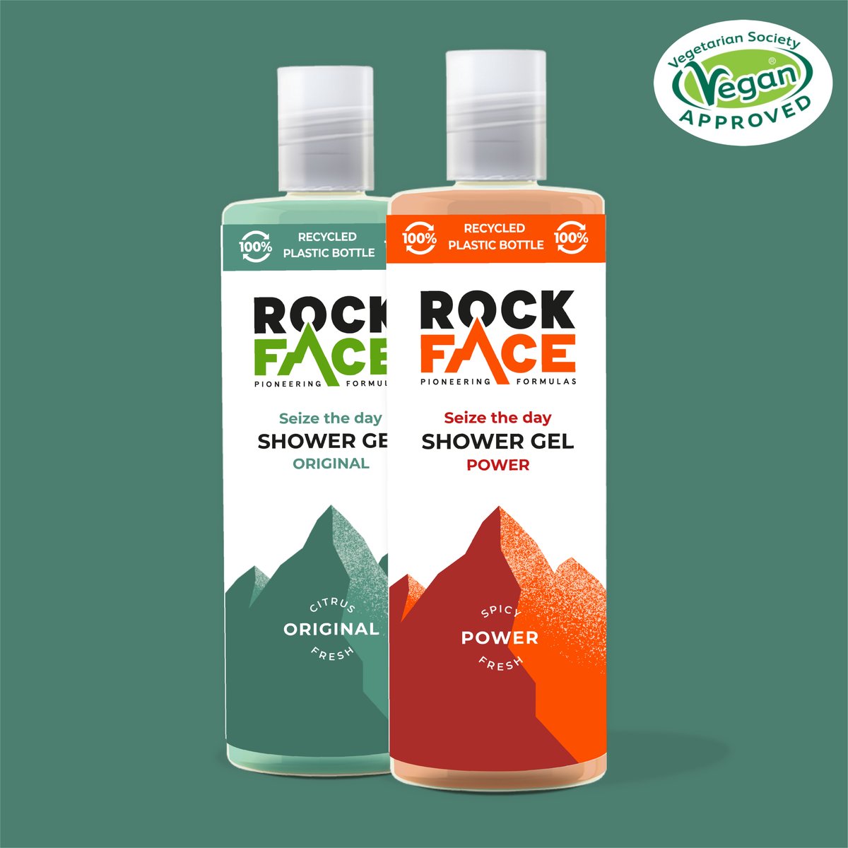 Level up your shower game with Rock Face For Men plant-powered shower gels🚿🌿 Infused with nature's goodness, because your skin deserves the best🌈 #Vegan accredited by @vegsoc🌱 #VegetarianSocietyApproved #VeganEssentials #RockFace4MenUK