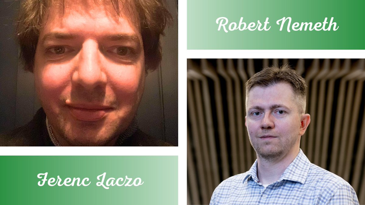 📢 We are happy to announce our two new Co-Managing Editors, Ferenc Laczo and @nrobert! 1/3