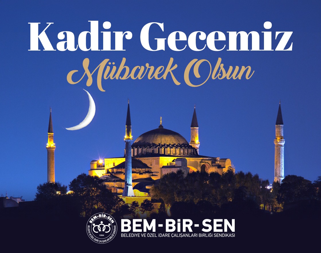 'Şüphesiz, biz onu Kur'an'ı Kadir gecesinde indirdik.' Kadir Suresi/1 İnsanlığın hidayet ve kurtuluş rehberi, bizim de hayat düsturumuz olan Kuran-ı Kerim'in nazil olmaya başladığı Kadir Gecemizin; Türkiye'mize, alem-i İslam'a huzur ve bereket getirmesini Gazze ve Doğu…