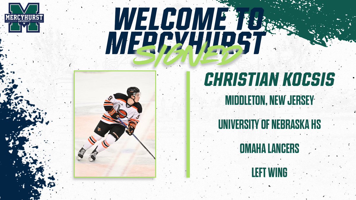 Signed✍️ Christian Kocsis is coming to Erie from the Omaha Lancers of the USHL! Welcome to Mercyhurst!☘️ #HurstAthletics