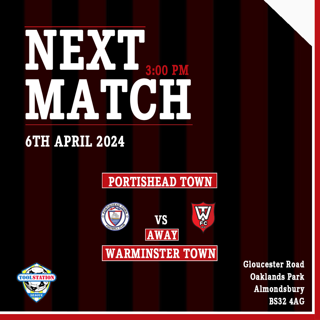 Next Match: Portishead Town vs Warminster Town #warminster #football #soccer #nonleaguefootball #nonleague @tswesternleague