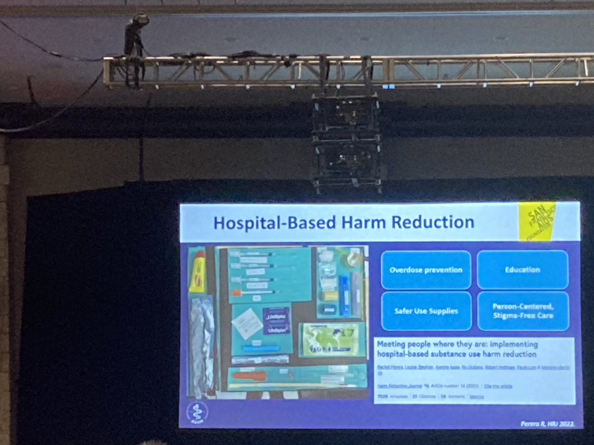 ⁦@ASAMorg⁩ plenary with ⁦@MarleneMartinMD⁩ presenting great work on harm reduction in the hospital! Wondeful to highlight her and her teams great work to inspire us!