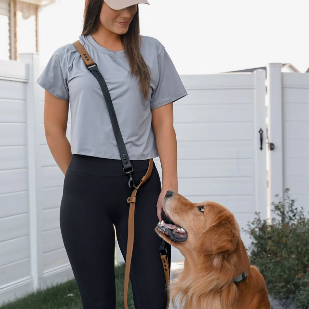 Available now! tuckerbudzyn.com So many of you have been asking for the perfect addition to your multi-use leash adventures! Crafted with the same premium materials and hardware as our best-selling leash, this nifty attachment lets you walk two dogs at once.