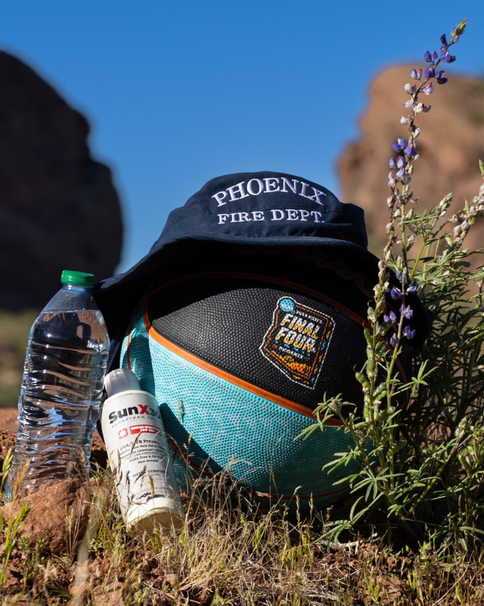 Visiting Phoenix for the #FinalFour? 🏀 If you plan on hitting the trails this weekend, remember to stay safe! Even with cooler temperatures, sunburn and dehydration are still risks. Pack plenty of water, wear sunscreen, and stay on marked trails.