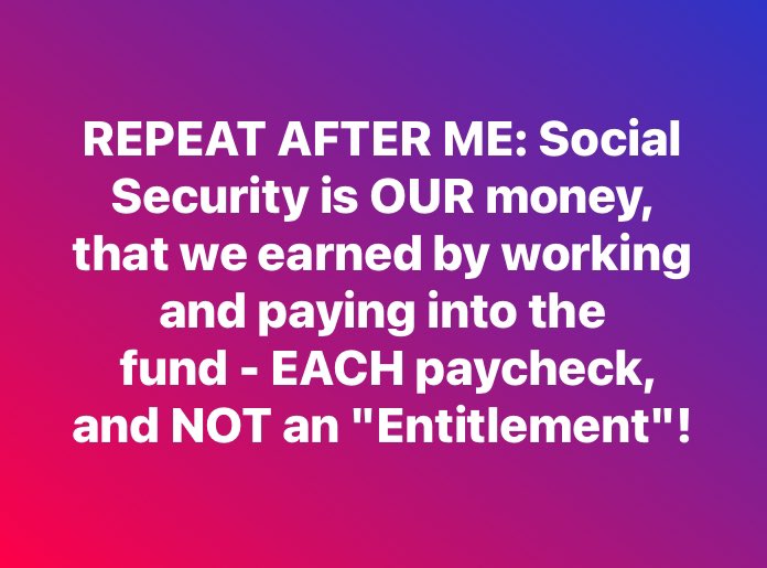 Social Security is OUR money. We earned it by working and paying into the fund with each paycheck. It is not an Entitlement! Illegals should NOT be pd more in benefits than the elderly. Illegals should be given NOTHING but a plane ticket back to their country! Do you agree?