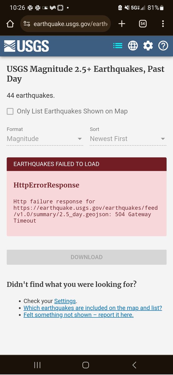 mikeaterry's tweet image. A decent earthquake just hit NYC, so the people flooded the USGS site and took it down. #webdeveloperproblems