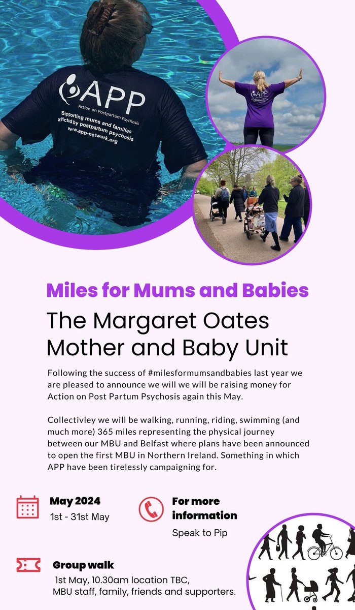 @MbuNottingham are so excited to be completing #milesformumsandbabies this May raising money for @ActionOnPP We would be so greatful for your donations and/or sharing of our link for this amazing cause. Keep an eye out for May's MBU adventure photos justgiving.com/page/nottsmbum…