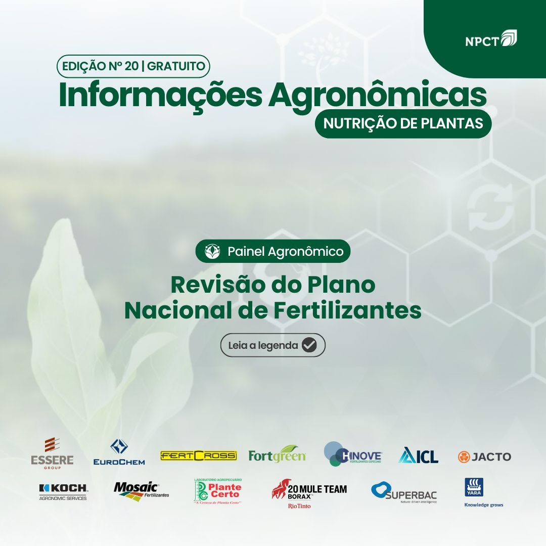 📍 Acesse o artigo completo em npct.com.br/IANutricao
#NPCTBrasil #FertilidadedoSolo #NutriçãoDePlantas #Fertilizantes #InformaçõesAgronômicas