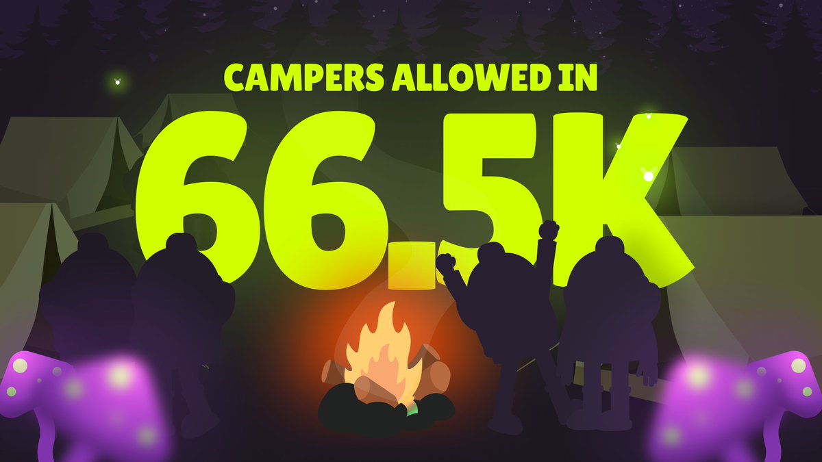 archwayHQ's tweet photo. 66,500 Campers are now allowed in! 

You have 3 days to complete tasks within Drop Camp before Trippy Markus comes around to give you something 👀

Make sure to lock your scores in and get ready for the ride! https://t.co/FP9lNbsqO7
